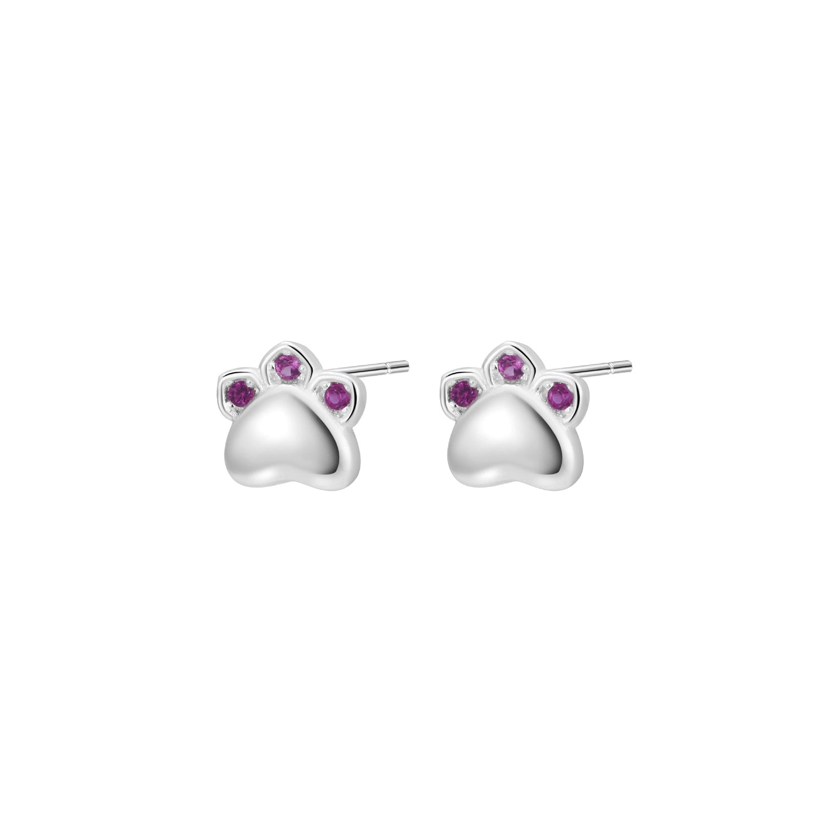Evron Atelier™ Velvet Paw Stud Earrings